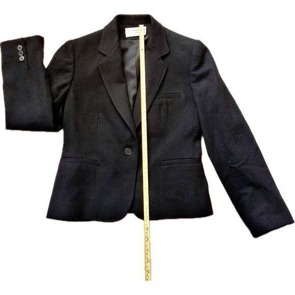 Vintage Evan Picone Womens Wool Blend Blazer Black Sz 6 Union Made USA Career - Picture 5 of 13